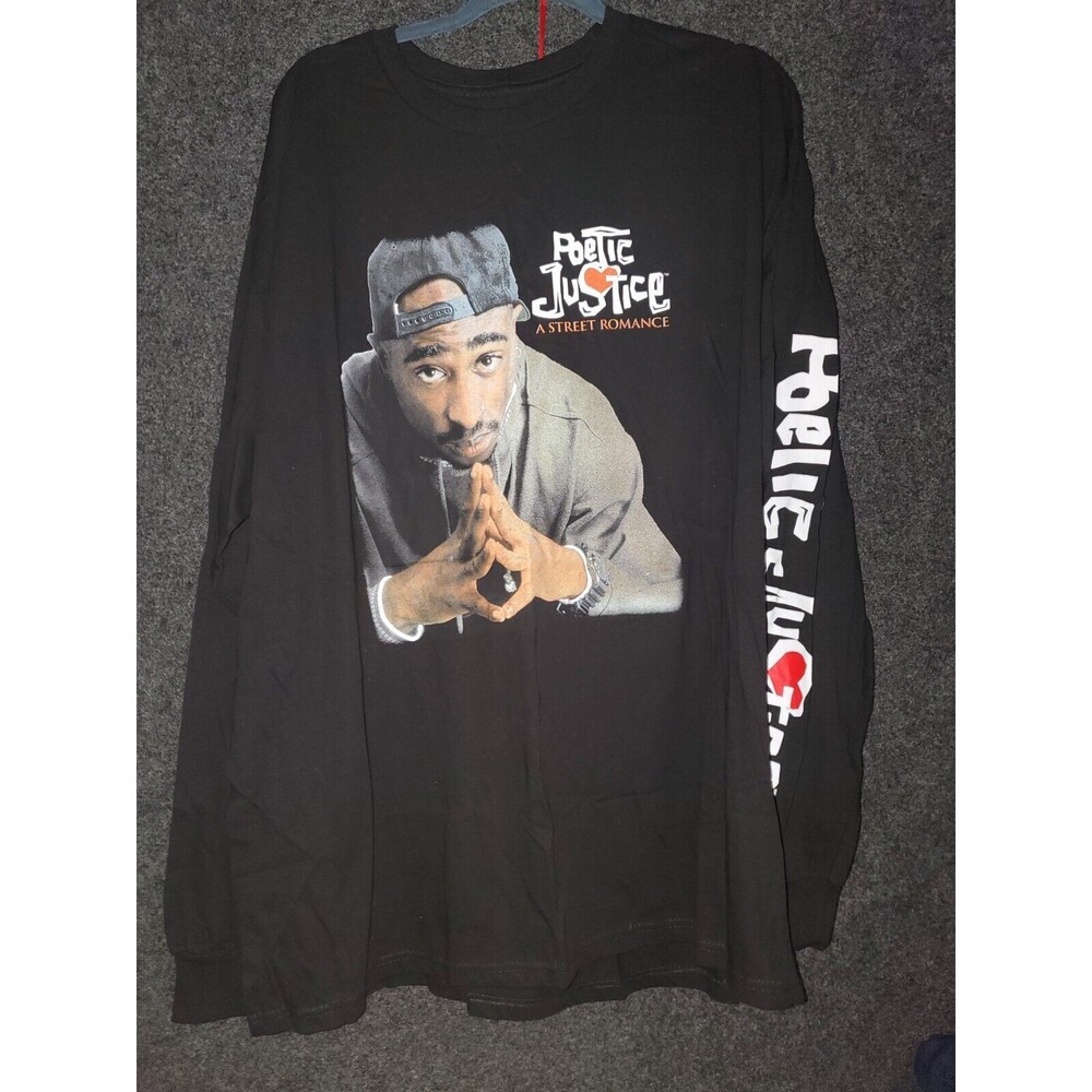 Tupac Poetic Justice Long Sleeve t-shirt Black